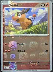 SV: Tepig blanco acampanado (patrón Master Ball) común 011/086 casi nuevo - Imagen 1 de 2