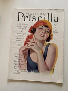 Modern Priscilla Magazine July 1932 Issue Summer Beach Vintage Ad Art - Bild 1 von 5
