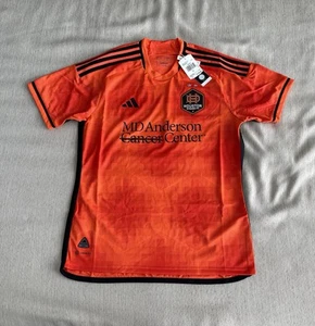 Adidas Mens Houston Dynamo 23/24 Authentic Home Jersey Size Large Orange HI1887 - Picture 1 of 6