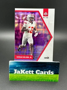 2025 ONIT Football - Parallel Keenan Nelson Jr. #P-19 Purple Holo /249 - Ohio - Picture 1 of 2