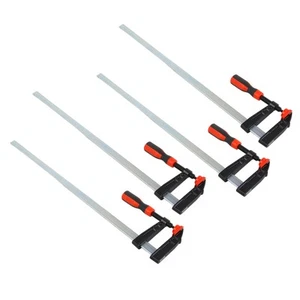 Heavy Duty F Clamps Woodworking Bar Clips Quick Slide DIY Tool Set 80x600mm - Picture 1 of 12