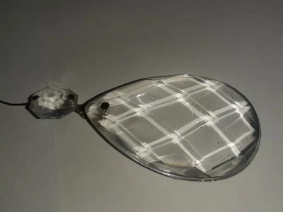 Großer Anhänger (ca. 5 x 3 cm), Ersatzteil für Kronleuchter - Bild 1 von 2