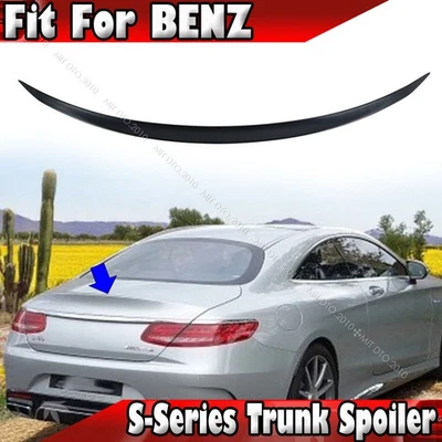 15-21 Fits Mercedes Benz S-Class C217 S63 S65 Coupe Trunk Spoiler Painted Black - Imagem 1 de 4