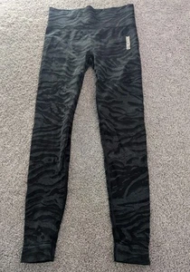 Gymshark Leggings Womens XXS Black Adapt Animal Seamless - Picture 1 of 7