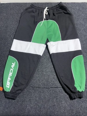 Boohoo official sweatpants boston celtic color with cuffed legs - Image 1 of 4