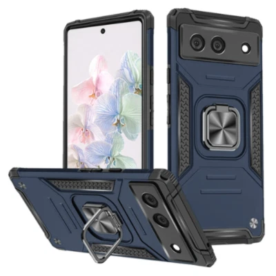 Robust Magnetic Kickstand Hybrid Case Cover Blue For Google Pixel 7 - Image 1 of 4