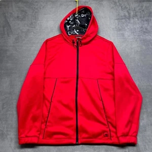 And 1 Jacket Mens Large Red Logo Classic Long Sleeve Pockets Full Zip Hooded - Picture 1 of 10