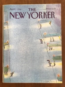 1986 April 7 The New Yorker Magazine Doorman Valet Michaesco - Picture 1 of 2