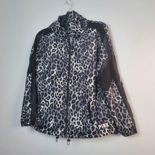 UNDERCOVER Giacca a vento Victoria’s Secret rosa M L Track Jacket stampa leopardata neve Swisher