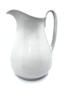 John Edwards Warrented IRONSTONE PORZELLAN KRUG weiß gestempelt schwer massiv - Bild 1 von 8