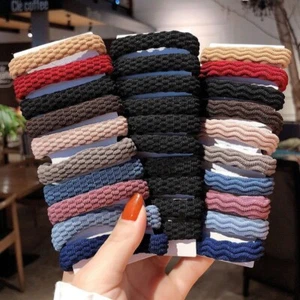 5CM Large EXTRA THICK STRONG women girls School Endless Hair Bands Bobbles UK - Picture 1 of 20