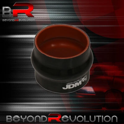 Black 3.5" Straight Silicone Bellow Type Coupler Hose Turbo Intercooler Upgrade - Изображение 1 из 3