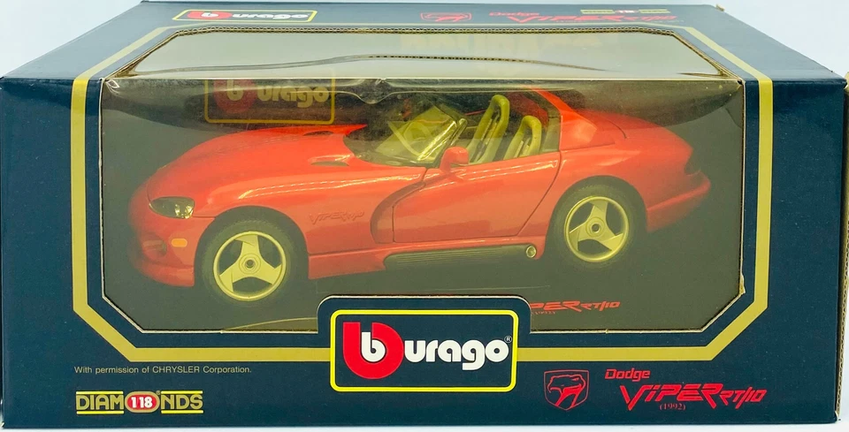 EBOND Modellino Dodge Viper TR/10 - 1992 - Cod 3025 - 1:18 - Bburago - 0268 - Immagine 1 di 1