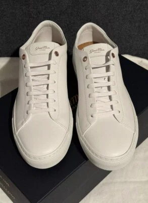 Goodman Brand края белый итальянский кожаный кроссовок - Изображение 1 из 4