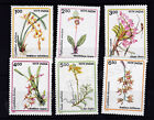 INDIA MNH MINT STAMP 1991 SG 1470-1475 ORCHIDS FLOWERS