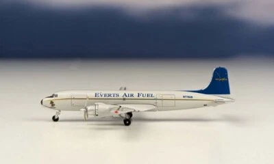 Aeroclassics AC411284 Everts Air Fuel Douglas DC-6 N7780B Diecast modelo 1/400 Foto 1 de 4