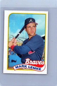 1989 Topps #327 Mark Lemke excellent - Picture 1 of 1