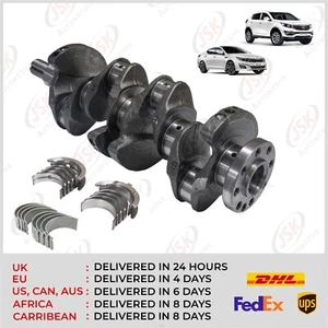 D4FD Crankshaft with Main & Rod Bearings Set for 1.7 CRDi Sportage Optima Carens - Picture 1 of 8
