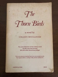 The Thorn Birds (1977) Colleen McCullough ARC - UNCORRECTED PROOF - Imagen 1 de 4