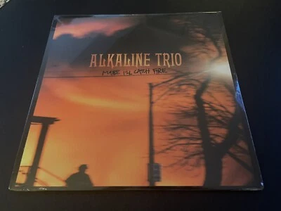 Alkaline Trio Maybe I'll Catch Fire SECOND PRESS Orange White COLOR Vinyl LP - Image 1 of 4