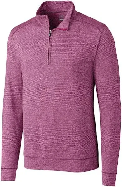 Men's Cutter & Buck Shoreline 1/2 Zip Pullover Tannin Heather Size 5XB - Image 1 of 2