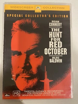 The Hunt For Red October  Region 4 DVD (1990 )Sean Connery action movie - image 1 of 3
