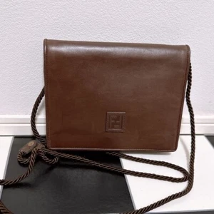 Fendi Women's Shoulder Bag Crossbody Leather Brown Used Authentic Excellent+ JPN - Picture 1 of 10