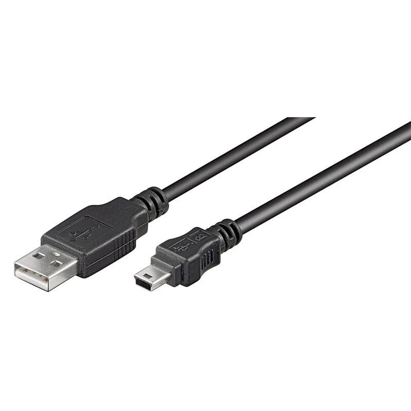 USB2.0-Kabel USB-A-Stecker auf Mini-USB-Stecker 5-Pin Mitsumi 1,8m - Bild 1 von 1