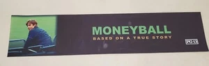 MONEYBALL Authentic Movie Theater Mylar Banner 25"x 5”  - Picture 1 of 4