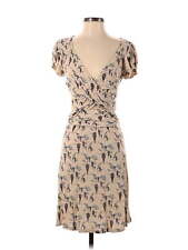 Leifnotes Women Brown Casual Dress XS