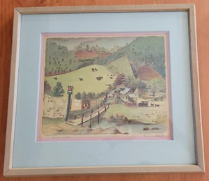 BUELL WHITEHEAD SIGNED LITHOGRAPH CHENILLE FACTORY - Picture 1 of 12