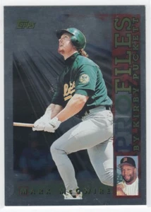 1996 Topps #AL-18 Mark McGwire Profiles by Kirby Puckett AL - Picture 1 of 2