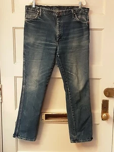Vaqueros de mezclilla elásticos de pierna estrecha ácido naturalmente angustiados mns mns wrangler talla 38W 32L - Imagen 1 de 9
