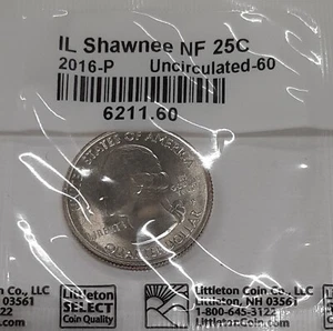 2016-P ATB Shawnee NF - Illinois 25C Stempelglanz in Littleton Verpackung - Bild 1 von 2