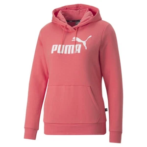 PUMA Ess Logo Pullover Hoodie Womens Pink Casual Outerwear 846861-35 - Picture 1 of 2