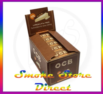 OCB - Unbleached "Brown" Roaches / Filter Tips - Image 1 of 4