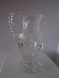 Cristallo molato di alta qualità brocca di vino taglio stella/sfaccettato 250 ml - Foto 1 di 5