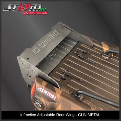 Arrma Infraction 6s 1/7 Adjustable Rear Wing - GUN METAL Edition - StupidRC - Image 1 of 4