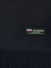 Large Blanket Oversized Thick Scarf 100% Cashmere Shaw Wrap Scotland Wool Black