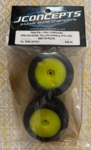 JConcepts #4005-201021: Ruedas premontadas compuestas Twin Pin-Rosa; Mini T/B traseras - Imagen 1 de 1