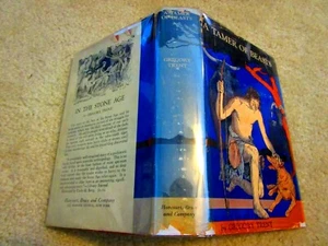 Rare! 1938 A TAMER OF BEASTS Gregory Trent HC/DJ Story Neolithic Age Carle Boog - Picture 1 of 10