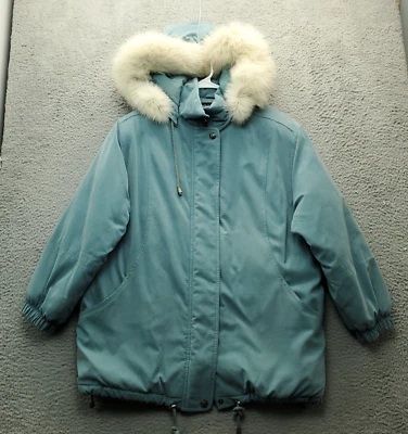 Chaqueta acolchada deportiva Bromley para mujer PL verde imitación piel capucha rendimiento aislamiento Foto 1 de 4