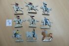 FLAT 30mm  MOUNTED NAPOLENIC TIN FIGURES PART PAINTED LOT 9A