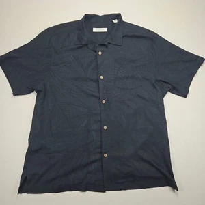 Tommy Bahama embroidered Silk Rayon Camp Shirt Tropical Button Up Hawaiian XL - Picture 1 of 8
