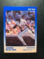 Jerome Walton 1989 STAR COMPANY 1988 Season - 1  Card #5 of 11 Chicago Cubs