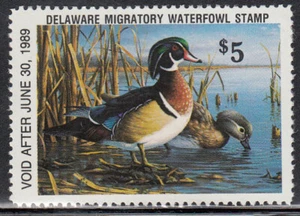 USA Delaware MNH Waterfowl Ducks Jaffe DE9 Value $ 10.00 - Picture 1 of 1