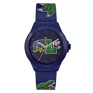 LACOSTE NEOCROC 2011231 GATOR BLUE AND STRAP MENS WATCH - Picture 1 of 4