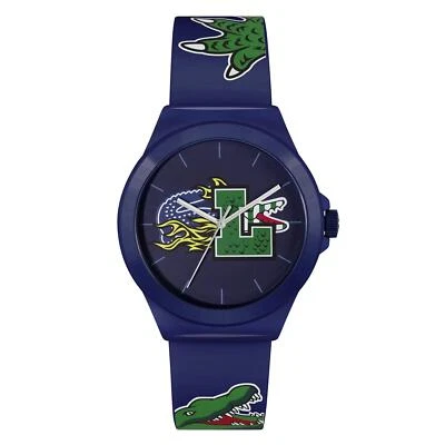 LACOSTE NEOCROC 2011231 GATOR BLUE AND STRAP MENS WATCH - Image 1 of 4