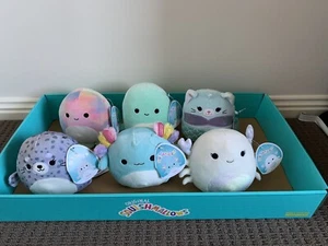 Squishmallows Magela Irina Olga Janet Svetlana Odile 5" Sealife Squad Plush Set - Picture 1 of 2