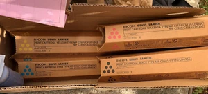 New OEM Ricoh MP C3501 Print Cartridges EDP code-841421/22/23 CMY & 841578 - Bild 1 von 3